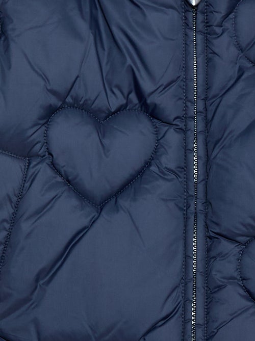 Casaco acolchoado impermeável 'coração' - Kiabi