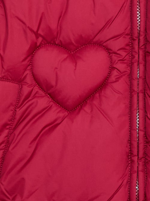 Casaco acolchoado impermeável 'corações' - Kiabi