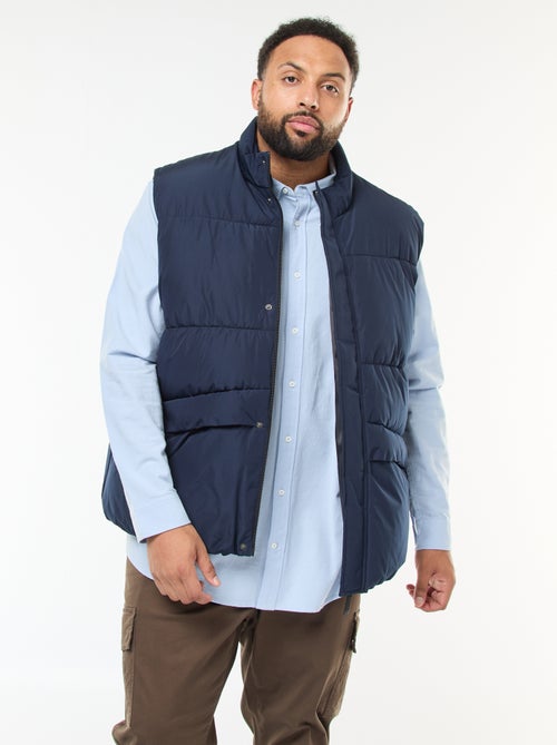 Casaco Acolchoado Impermeável Sem Mangas Liso - Kiabi