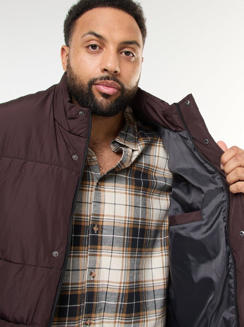 Casaco Acolchoado Impermeável Sem Mangas Liso - Kiabi