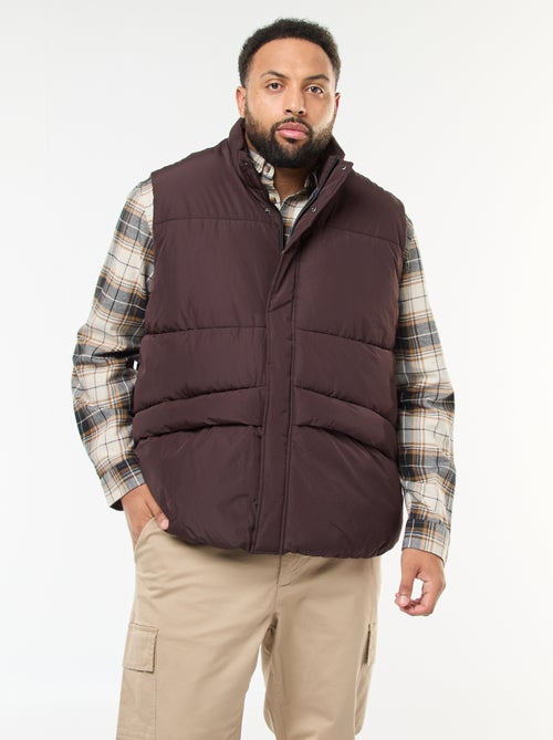 Casaco Acolchoado Impermeável Sem Mangas Liso - Kiabi