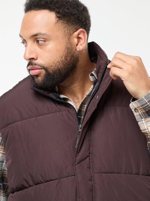 Casaco Acolchoado Impermeável Sem Mangas Liso - Kiabi