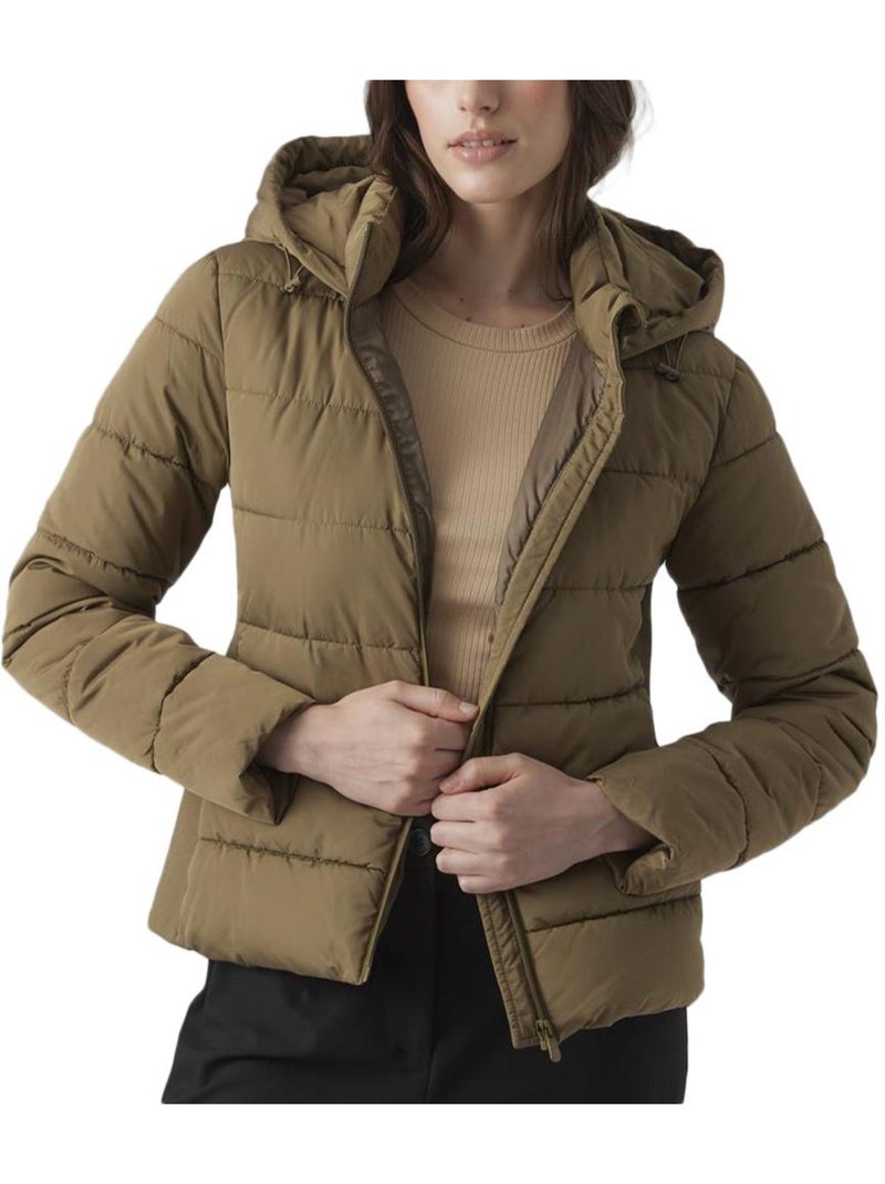 Casaco Acolchoado Kaki Feminino Vero Moda Jessie Verde cáqui claro - Kiabi