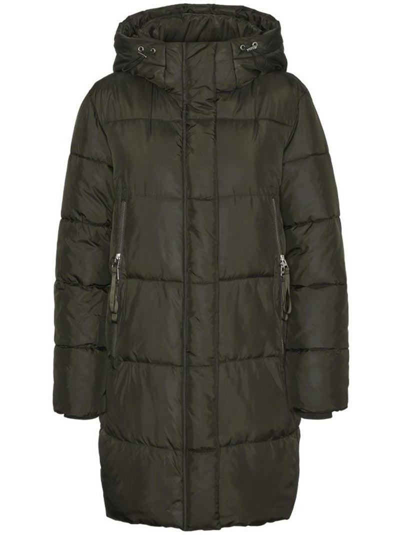 Casaco Acolchoado Kaki Feminino Vero Moda Nova Verde cáqui claro - Kiabi