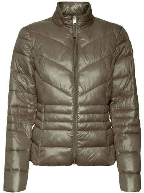 Casaco Acolchoado Kaki Vero Moda Sorayasiv para Mulher - Kiabi Casaco Acolchoado Kaki Vero Moda Sorayasiv para Mulher - Kiabi