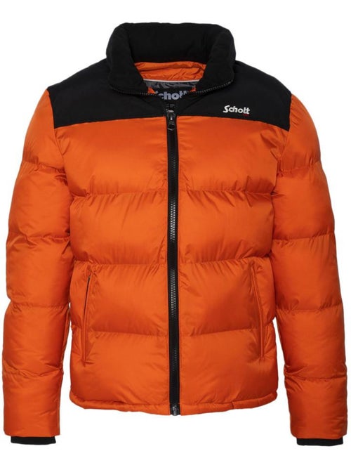 Casaco acolchoado laranja para homem schott utah - Kiabi Casaco acolchoado laranja para homem schott utah - Kiabi
