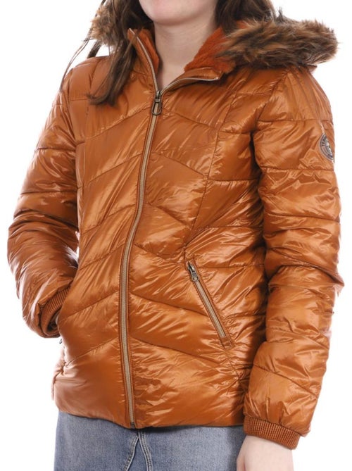 Casaco Acolchoado Laranja Teddy Smith B-Blam para Mulher - Kiabi Casaco Acolchoado Laranja Teddy Smith B-Blam para Mulher - Kiabi