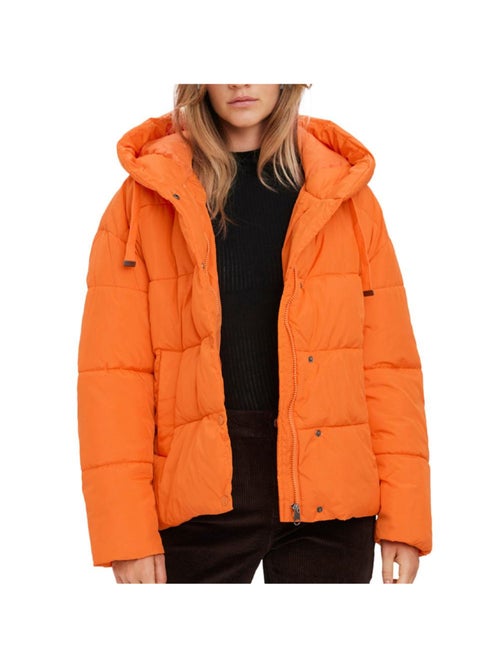 Casaco Acolchoado Laranja Vero Moda Gemmaholly para Mulher - Kiabi Casaco Acolchoado Laranja Vero Moda Gemmaholly para Mulher - Kiabi