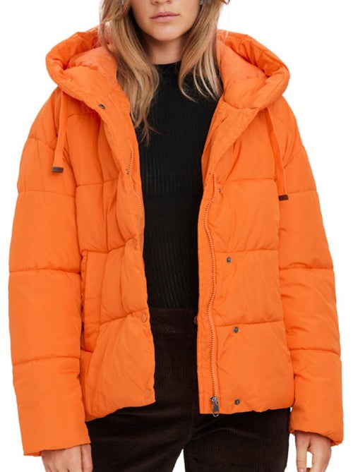 Casaco Acolchoado Laranja Vero Moda Gemmaholly para Mulher - Kiabi Casaco Acolchoado Laranja Vero Moda Gemmaholly para Mulher - Kiabi