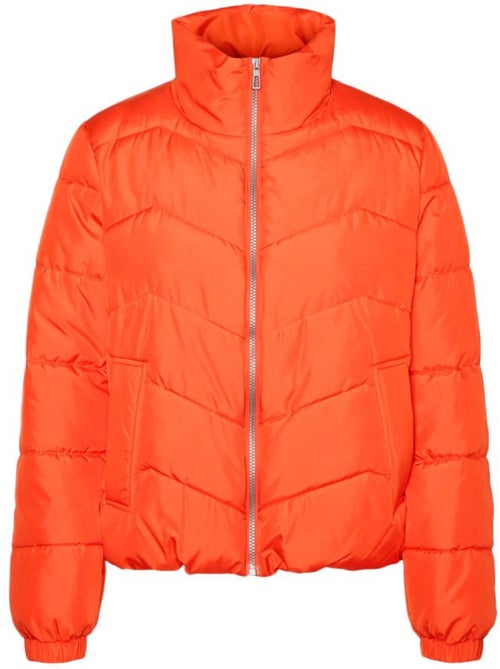 Casaco Acolchoado Laranja Vero Moda Liga para Mulher - Kiabi Casaco Acolchoado Laranja Vero Moda Liga para Mulher - Kiabi