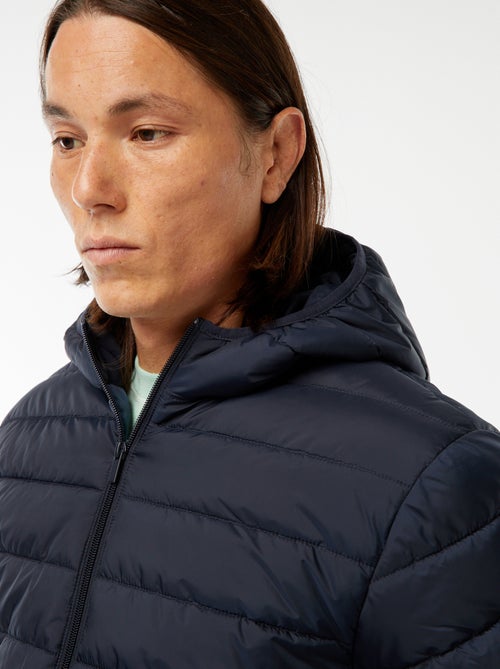 Casaco Acolchoado Leve com Capuz - Kiabi