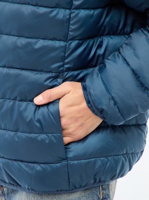 Casaco Acolchoado Leve com Capuz - Kiabi