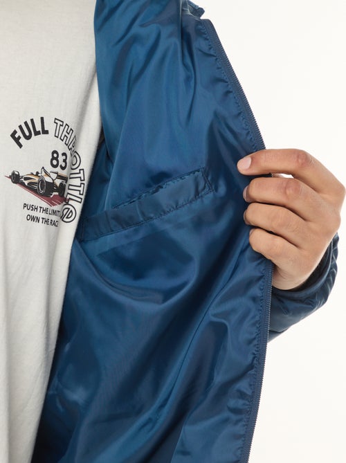 Casaco Acolchoado Leve com Capuz - Kiabi