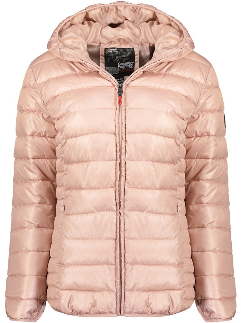Casaco acolchoado leve com capuz colombiana – canadian peak Rosa-pálido - Kiabi