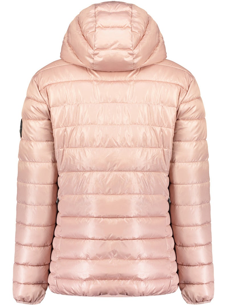 Casaco acolchoado leve com capuz colombiana – canadian peak Rosa-pálido - Kiabi