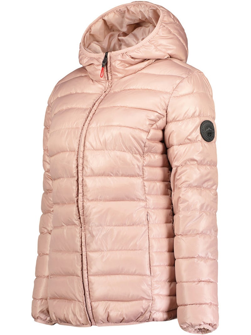 Casaco acolchoado leve com capuz colombiana – canadian peak Rosa-pálido - Kiabi
