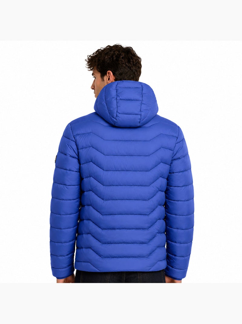 Casaco acolchoado leve com capuz copainoral hood – kaporal Azul-jeans - Kiabi