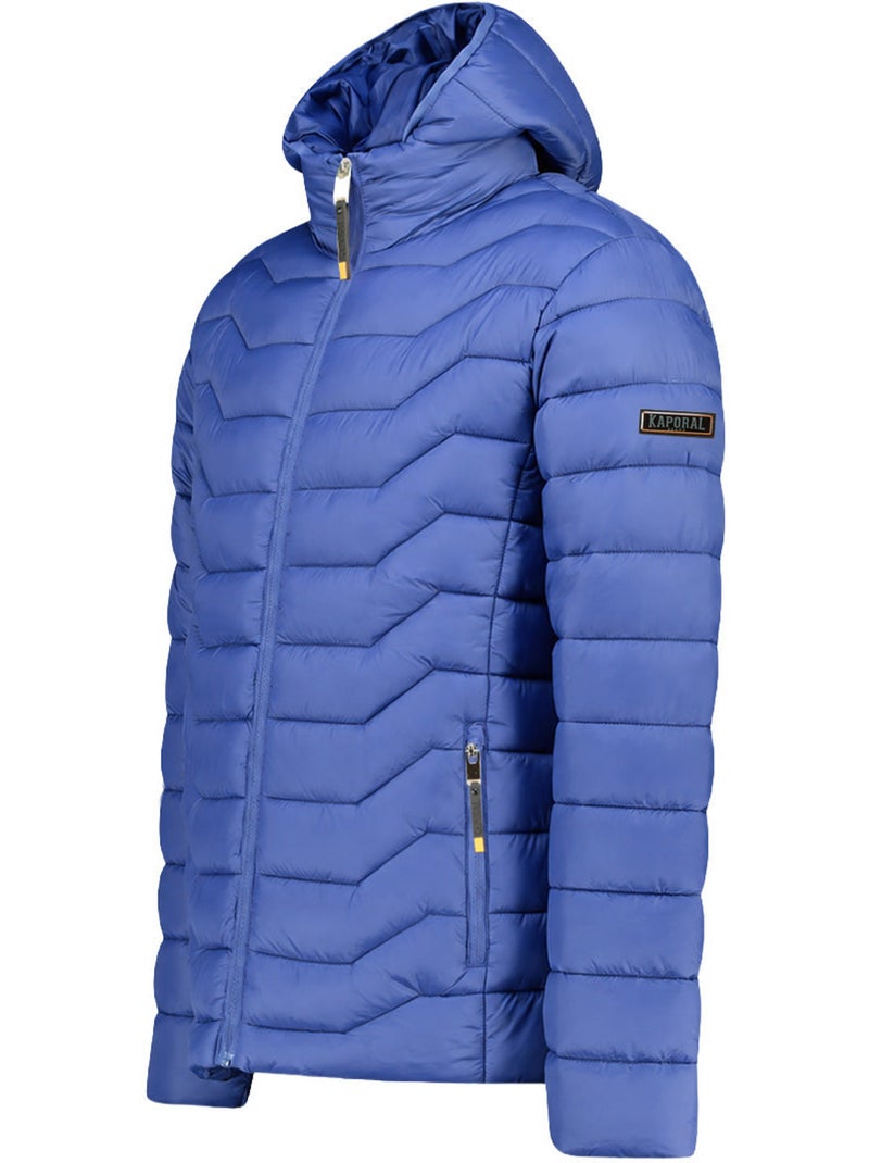 Casaco acolchoado leve com capuz copainoral hood – kaporal Azul-jeans - Kiabi
