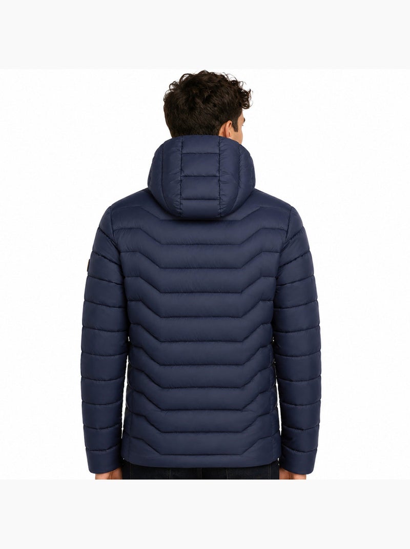 Casaco acolchoado leve com capuz copainoral hood – kaporal Azul-marinho - Kiabi