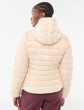 Casaco Acolchoado Leve com Capuz Liso