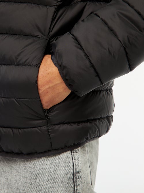 Casaco Acolchoado Leve com Capuz - Kiabi