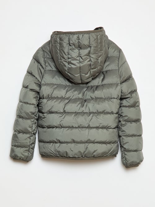 Casaco acolchoado leve com capuz - Kiabi