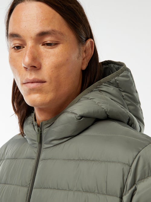 Casaco Acolchoado Leve com Capuz - Kiabi