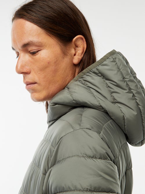 Casaco Acolchoado Leve com Capuz - Kiabi