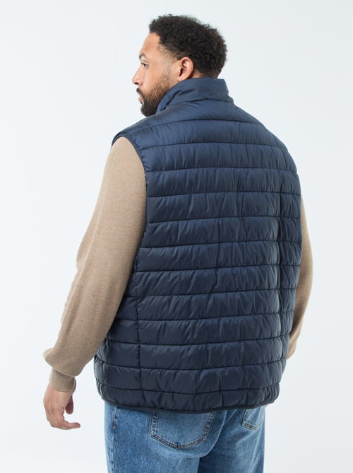 Casaco Acolchoado Leve Sem Mangas com Gola Alta - Kiabi