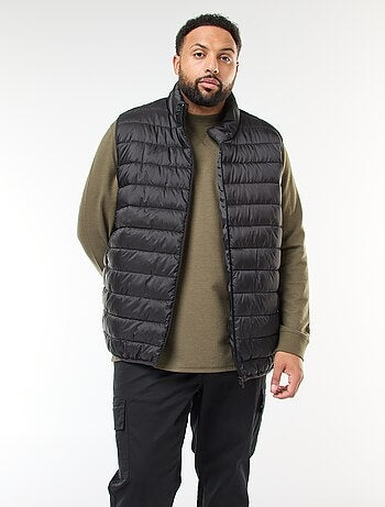 Casaco Acolchoado Leve Sem Mangas com Gola Subida