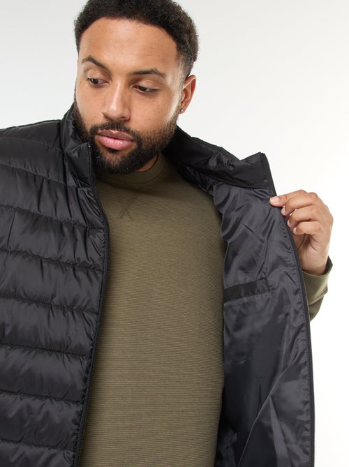 Casaco acolchoado leve sem mangas com gola alta - Kiabi