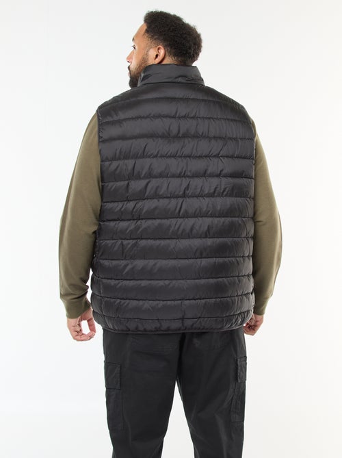 Casaco acolchoado leve sem mangas com gola alta - Kiabi