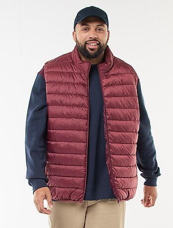 Casaco Acolchoado Leve Sem Mangas com Gola Subida