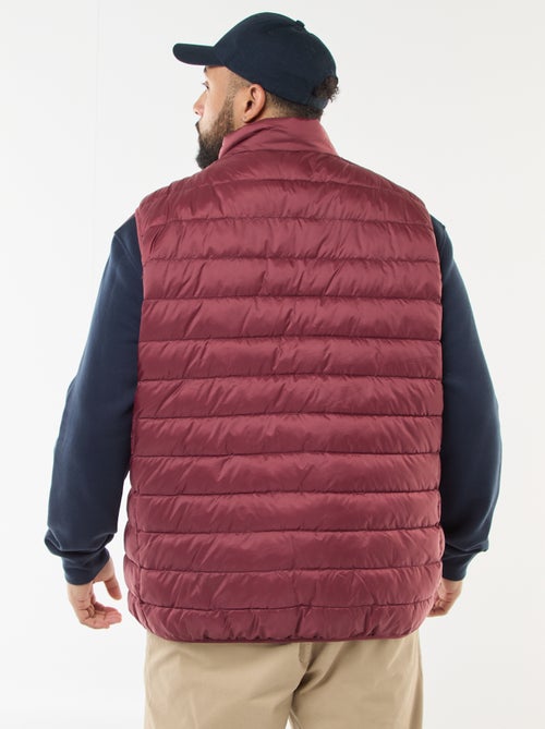 Casaco acolchoado leve sem mangas com gola alta - Kiabi