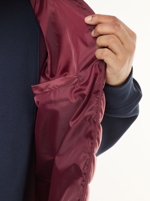 Casaco acolchoado leve sem mangas com gola alta - Kiabi