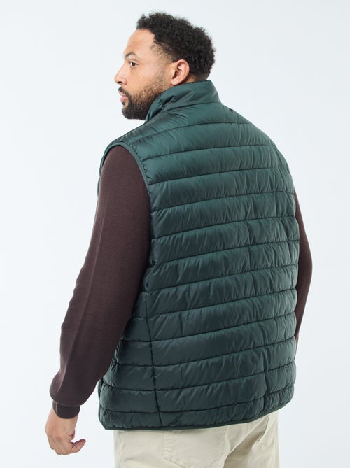 Casaco Acolchoado Leve Sem Mangas com Gola Subida - Kiabi