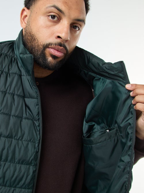 Casaco Acolchoado Leve Sem Mangas com Gola Subida - Kiabi