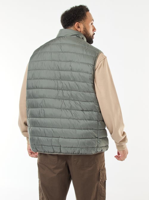 Casaco Acolchoado Leve Sem Mangas com Gola Subida - Kiabi