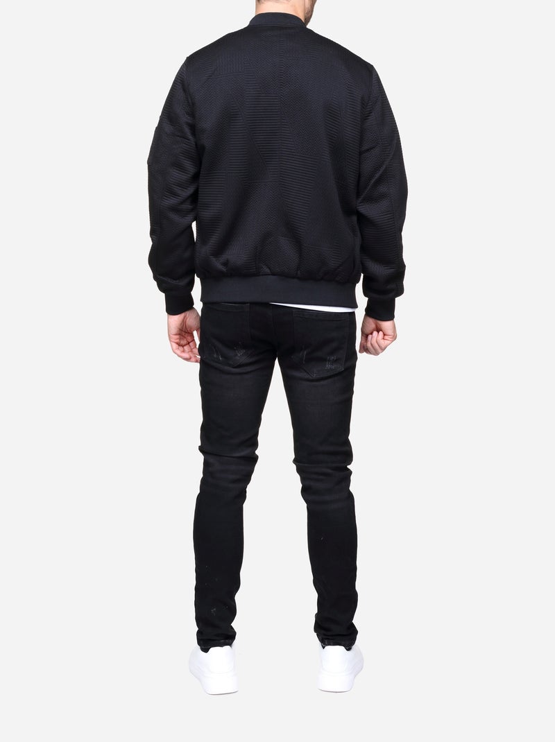 Casaco acolchoado liso - Frilivin Preto - Kiabi