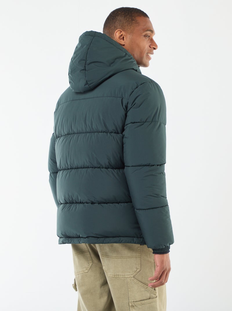 Casaco acolchoado liso Verde - Kiabi
