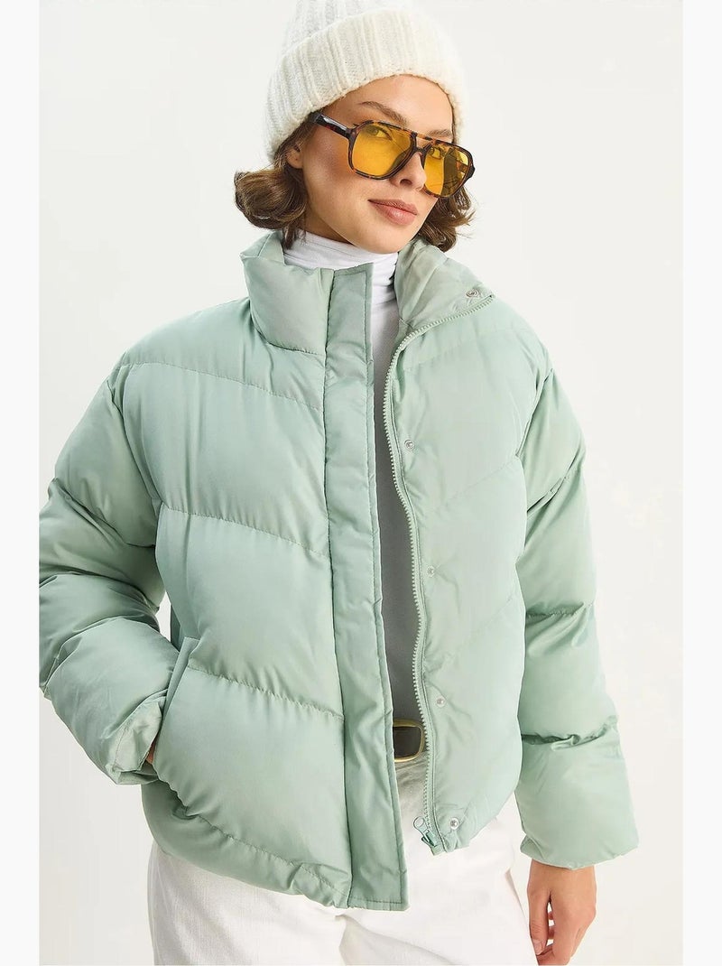 Casaco acolchoado lucci Verde menta - Kiabi