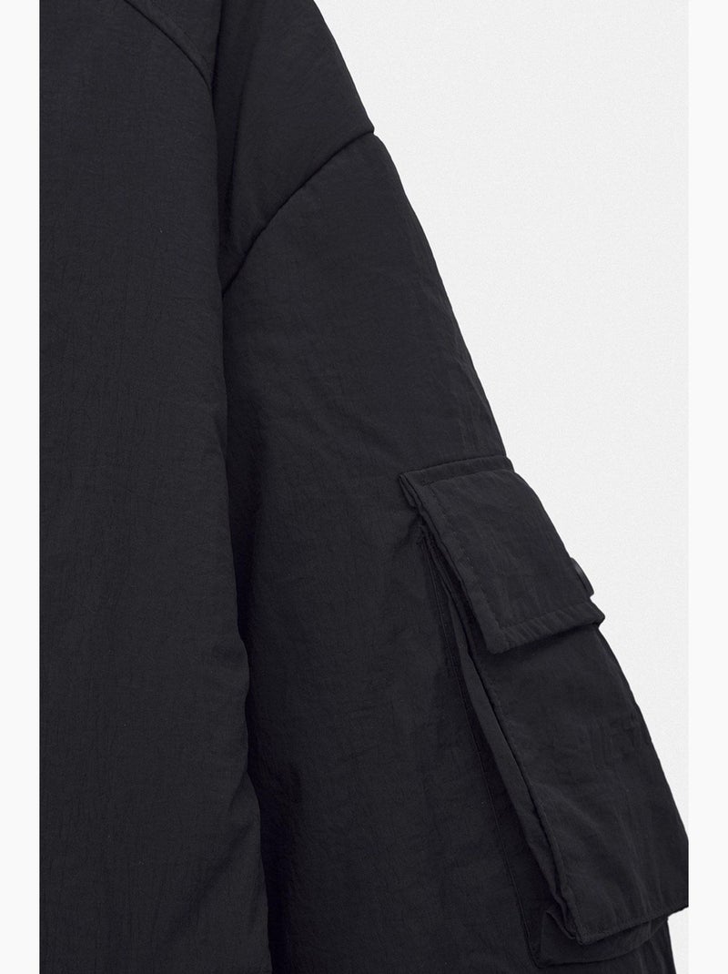 Casaco acolchoado masculino giesto Preto - Kiabi