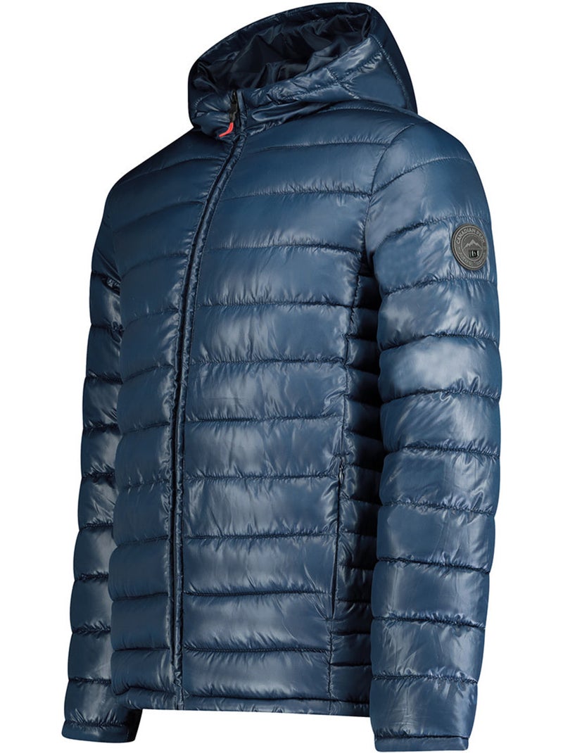 Casaco acolchoado matelassado com capuz calendreak – canadian peak Azul-marinho - Kiabi