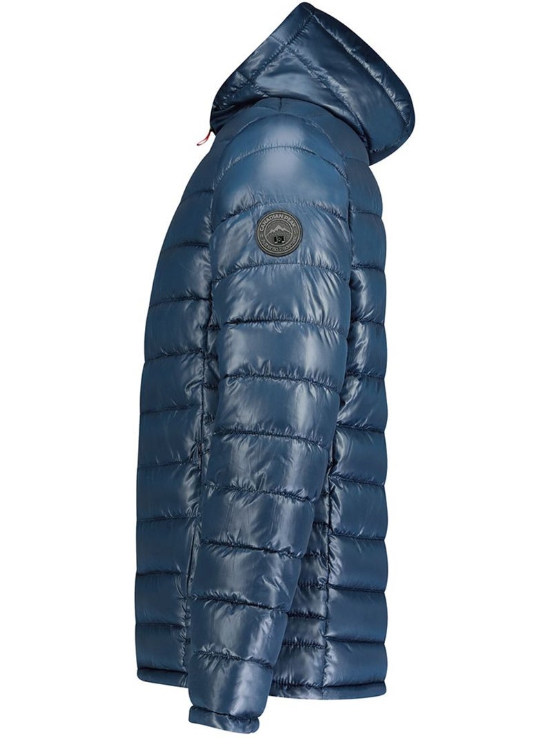 Casaco acolchoado matelassado com capuz calendreak – canadian peak Azul-marinho - Kiabi