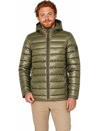 Casaco acolchoado matelassado com capuz calendreak – canadian peak