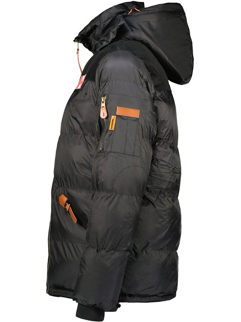 Casaco acolchoado matelassado com capuz celieak – canadian peak Preto - Kiabi