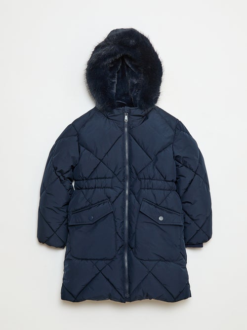 Casaco Acolchoado Meio-Longo Quente Repelente à Água - Kiabi