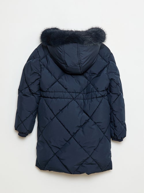 Casaco Acolchoado Meio-Longo Quente Repelente à Água - Kiabi