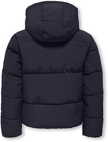 Casaco acolchoado menina only kids kogmalia azul marinho
