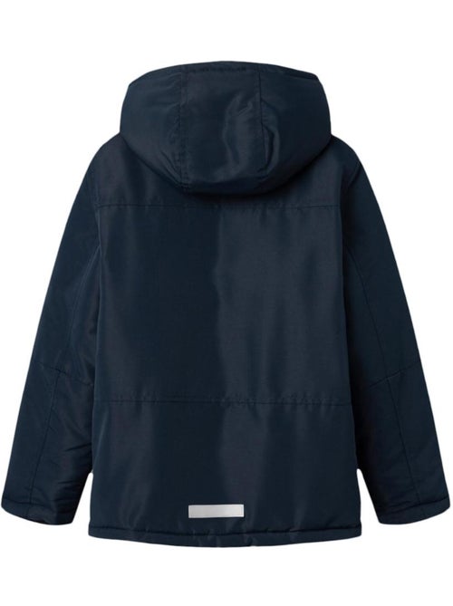 Casaco Acolchoado Menino Name it com Fita na Manga Azul Marinho - Kiabi Casaco Acolchoado Menino Name it com Fita na Manga Azul Marinho - Kiabi